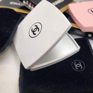 Chanel Dual sided Mirror - White